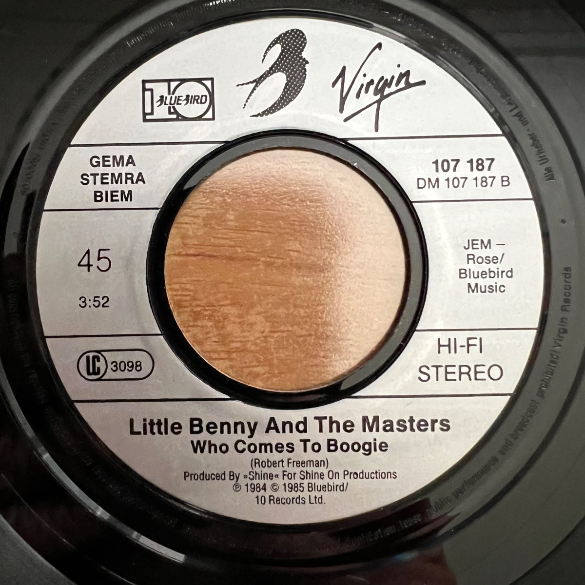 Little Benny & The Masters - Who Comes To Boogie / 1. EU-Press. 1985 - (VG++/VG++)