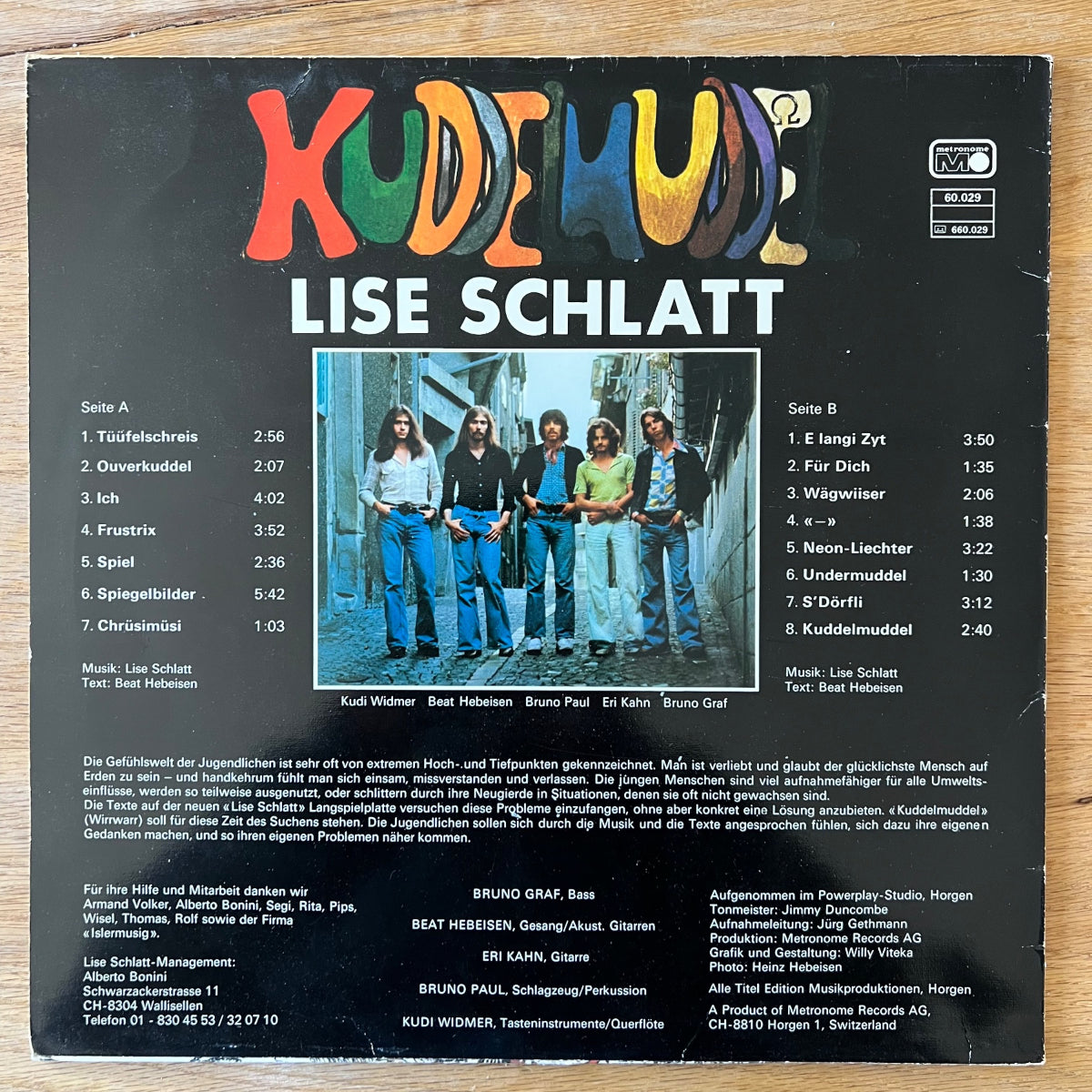Lise Schlatt - Kuddelmuddel / 1. Swiss-Press. 1977 - (M-/VG++)