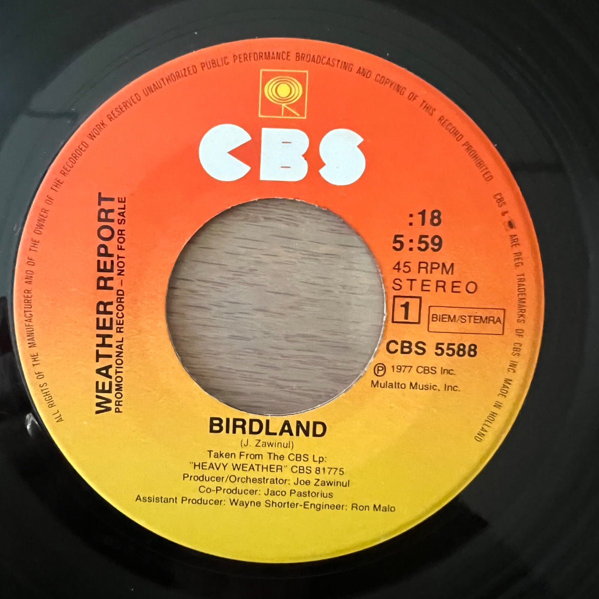 Weather Report - Birdland / 1. NL-Press. 1977 - (VG+/VG+)
