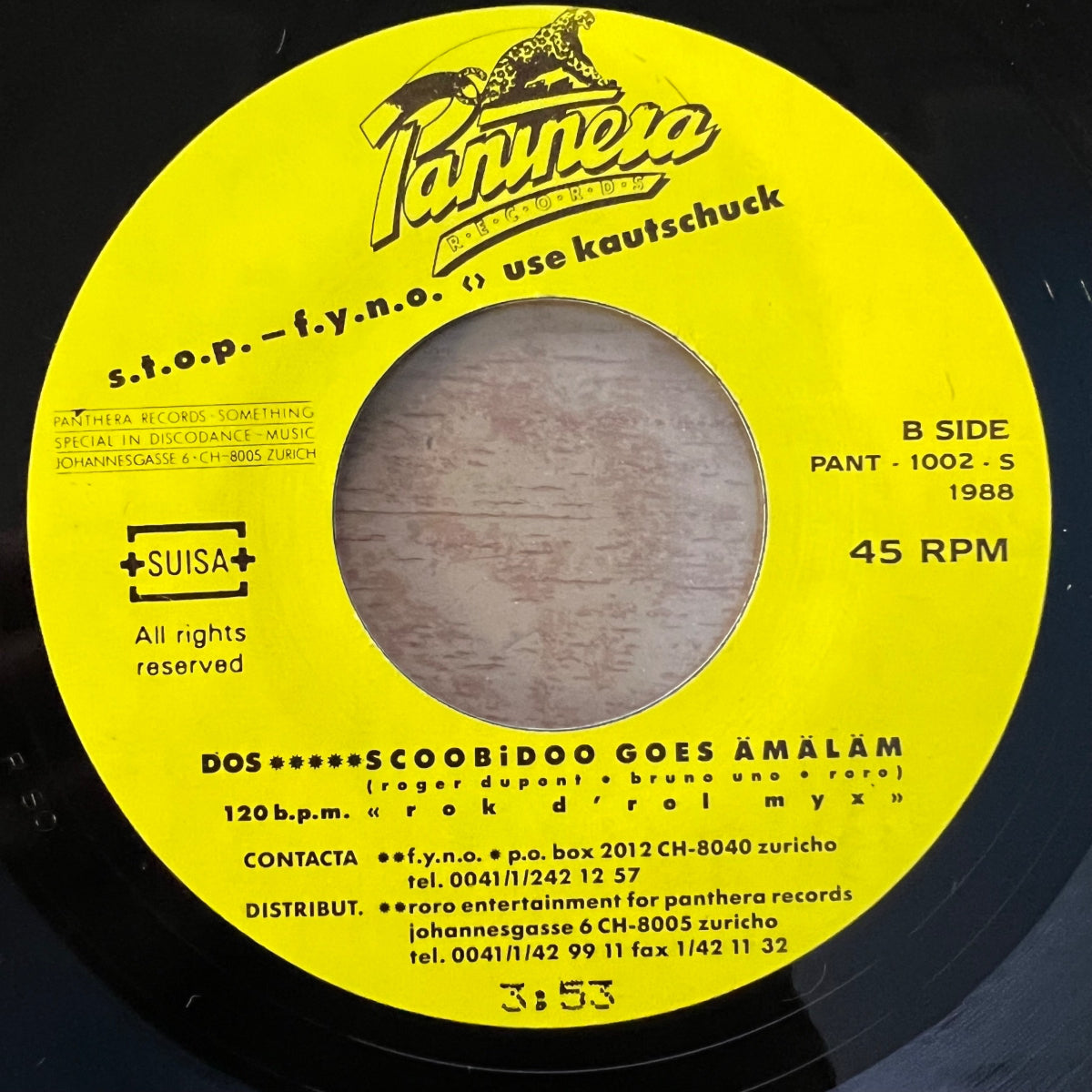 For Your Nose Only (F.Y.N.O.) - Scoobidoo / 1. Swiss-Press. 1988 - (VG+/VG++)