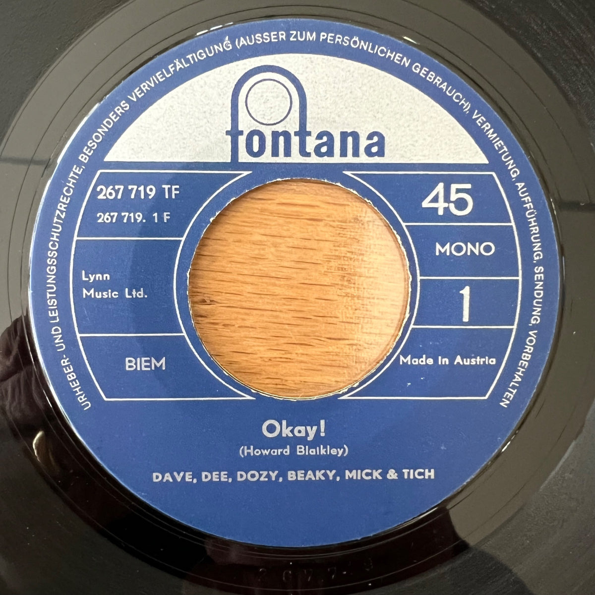 Dave Dee, Dozy, Beaky, Mick & Tich - Okay / 1. Austria-Press. 1967 (VG/G+)