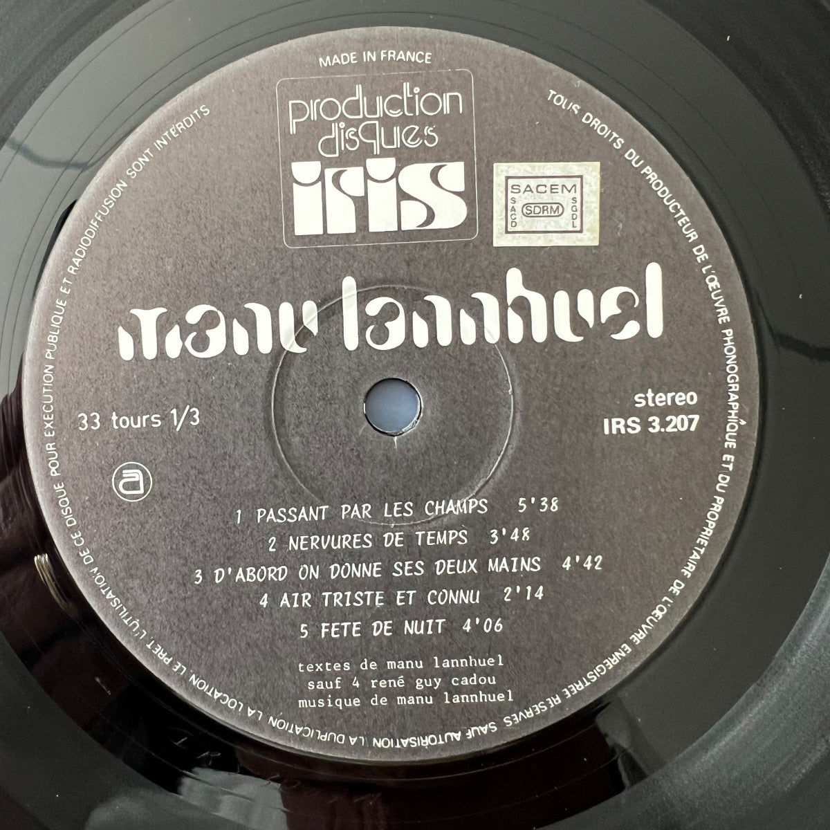 Manu Lannhuel - Same / 1. France-Press. 1977 - (M-/VG++)
