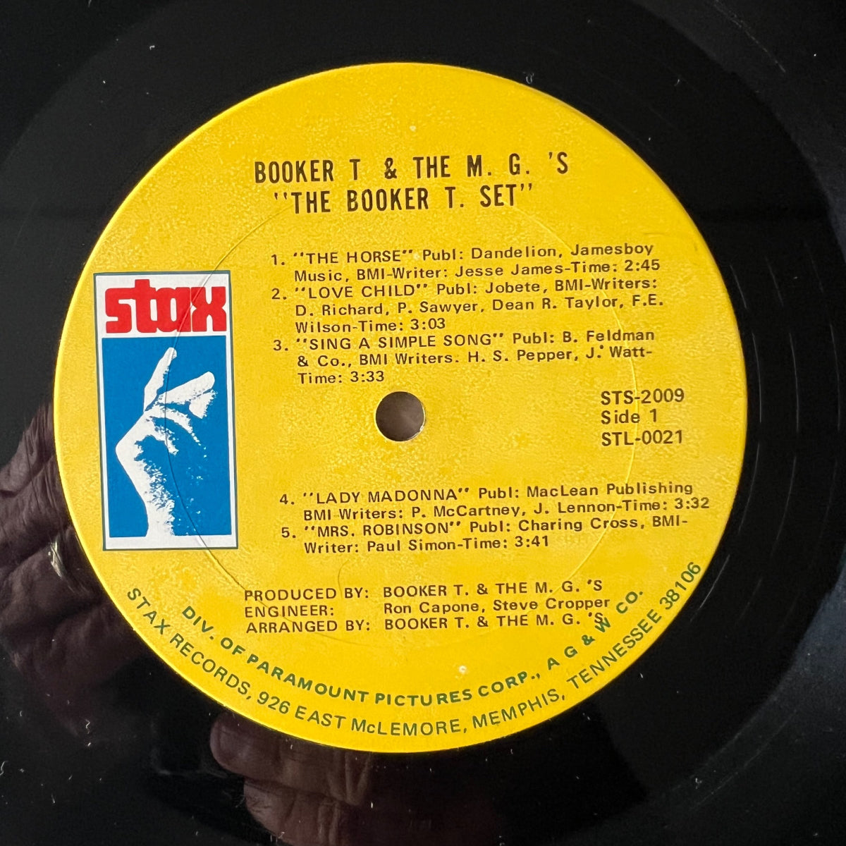 Booker T. & The M.G.'s - The Booker T.Set / 1.US-Press. 1969