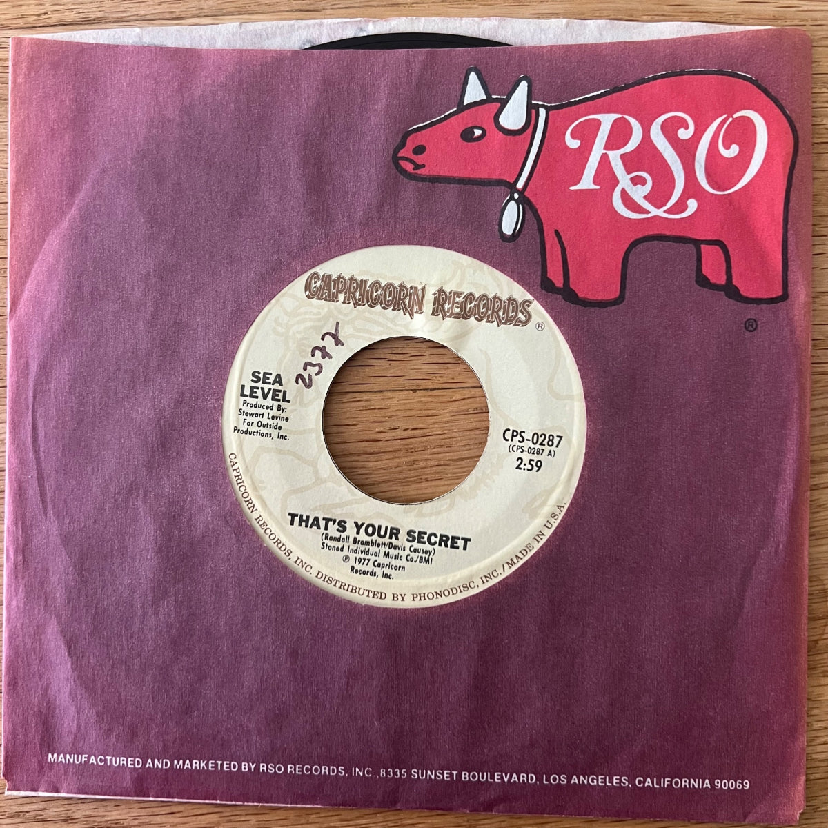 Sea Level - That's Your Secret / 1. US-Press. 1977 - (M-/VG+)
