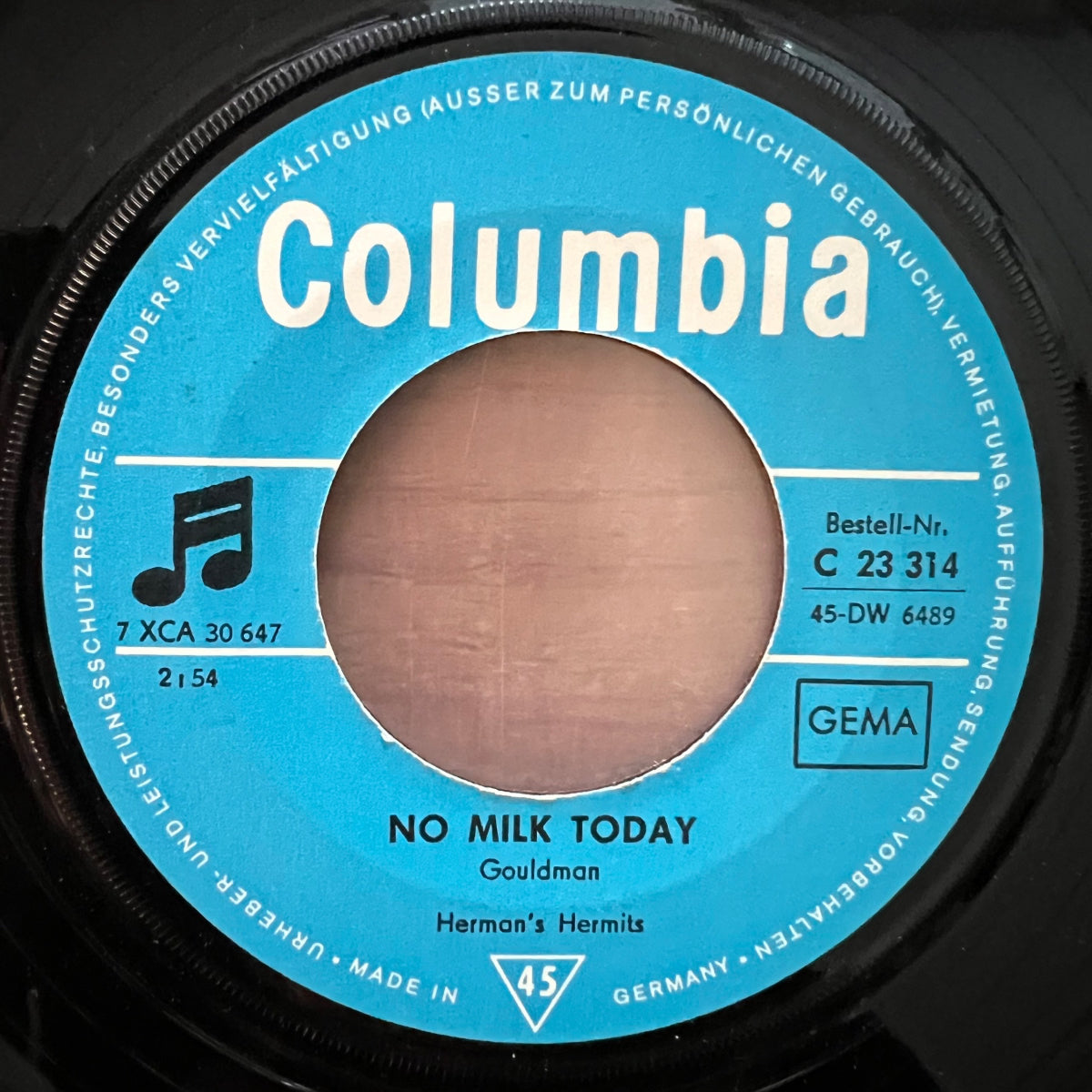 Herman's Hermits - No Milk Today / D-Press. 1966 - (VG++/VG+)