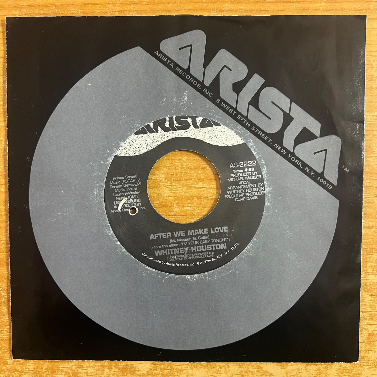 Whitney Houston - Miracle / 1ère presse US 1991 - (M-/VG++)