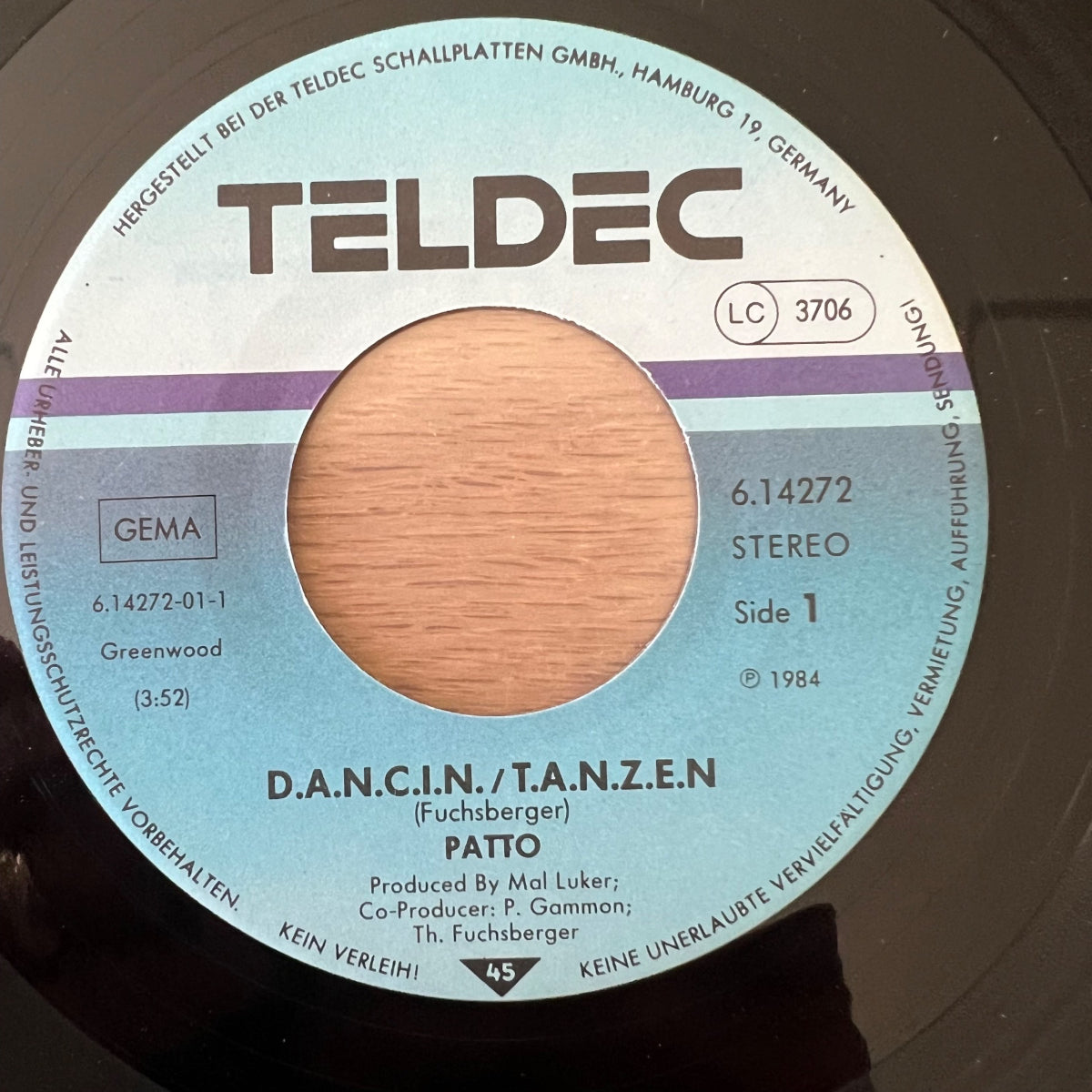 Patto - D.A.N.C.I.N. , T.A.N.Z.E.N. / 1. D-Press. 1984 - (M-/VG++)