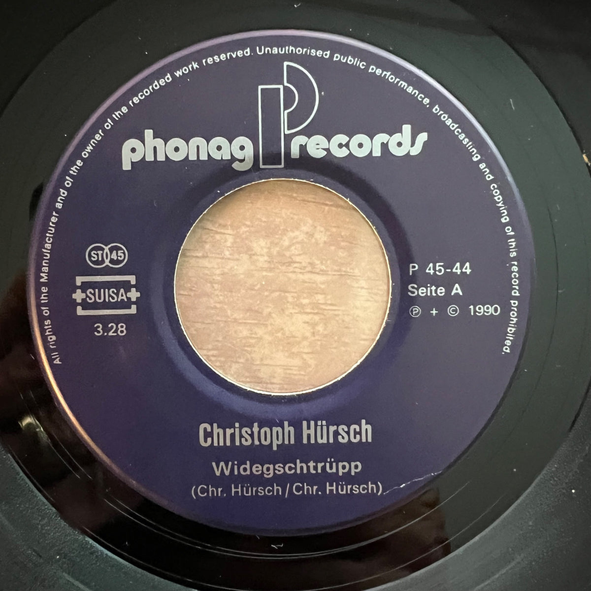 Christoph Hürsch - Widegstrüpp / 1. Swiss-Press. 1990 - (M-/M-)