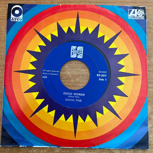Disco Five - Disco Woman / 1. Denmark-Press. 1977 - (VG+/VG+)