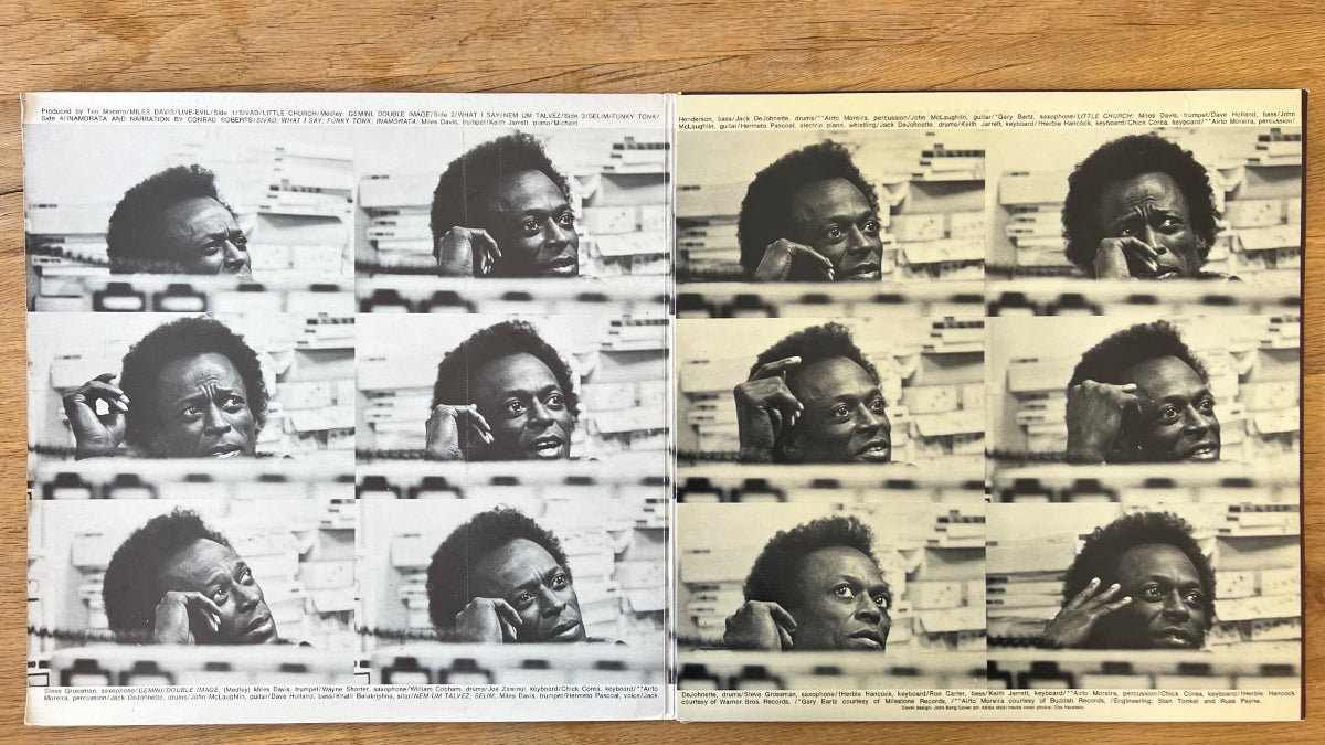 Miles Davis - Live Evil / 2 LP - 1ère édition britannique. 1972 - (M-/VG+)