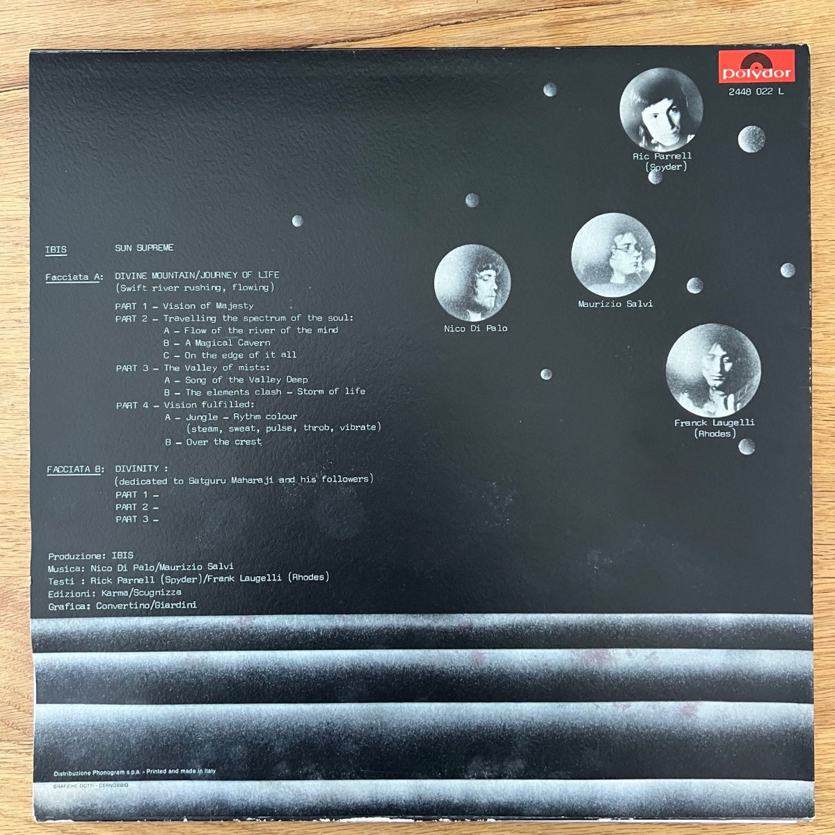Ibis - Sun Supreme / 1. Édition Italie. 1974 - Très bel exemplaire - (VG++/VG++)