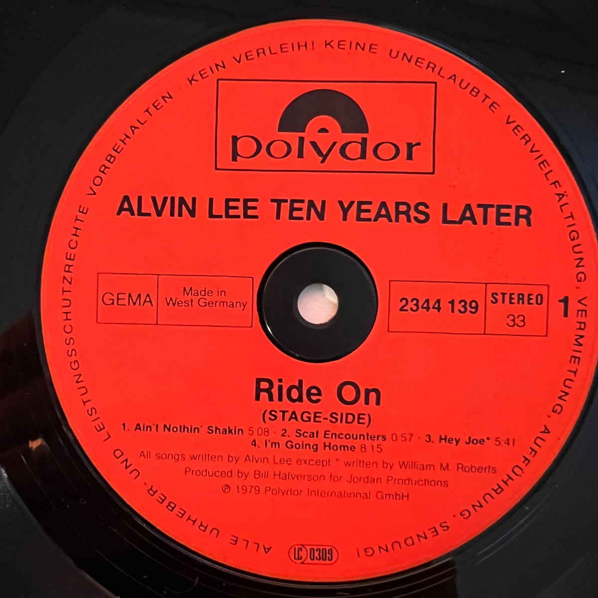 Alvin Lee, Ten Years Later - Ride On / 1. D-Press. 1979 - (VG++/VG++)