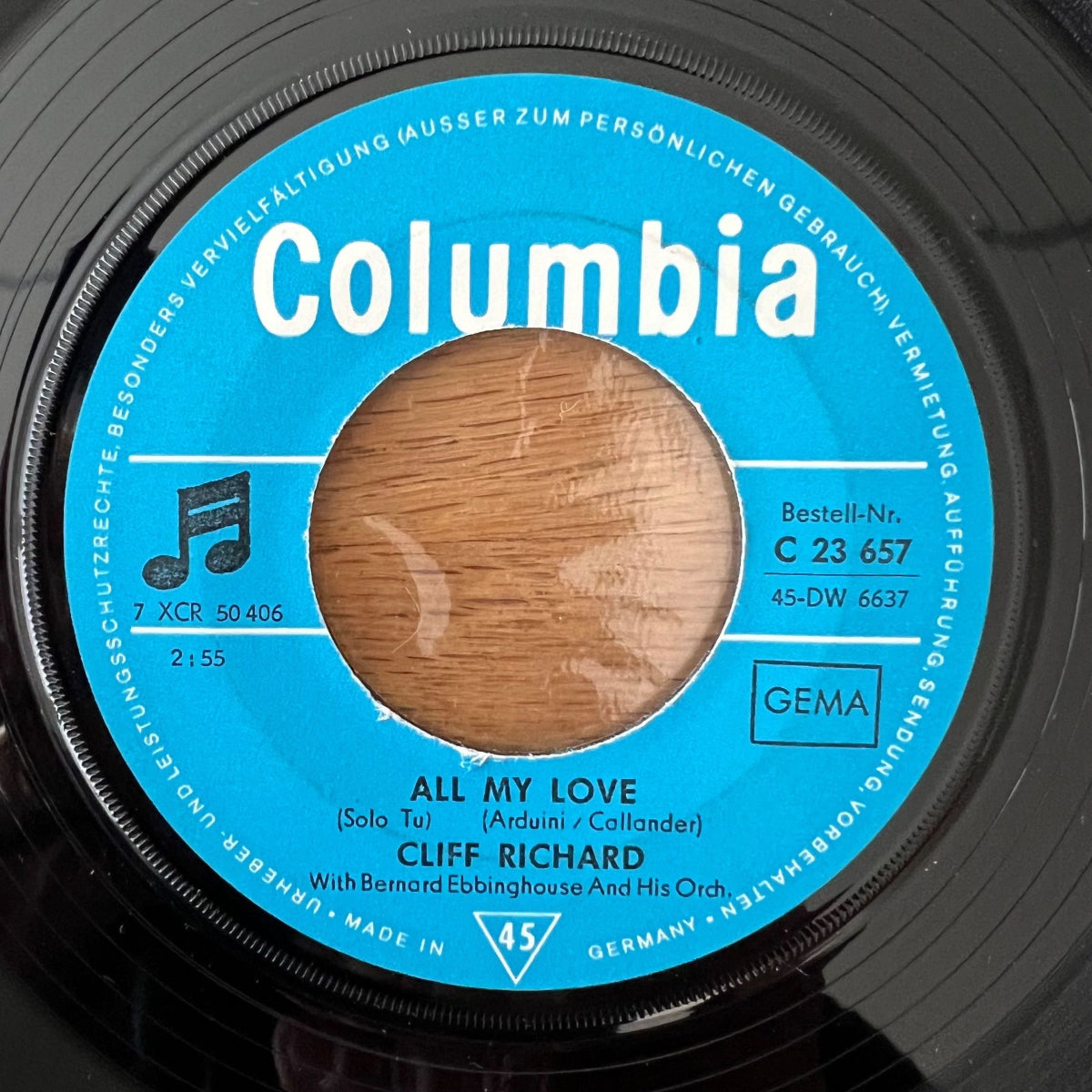 Cliff Richard - All my Love / 1. D-Press. 1967 - (VG+/VG+)