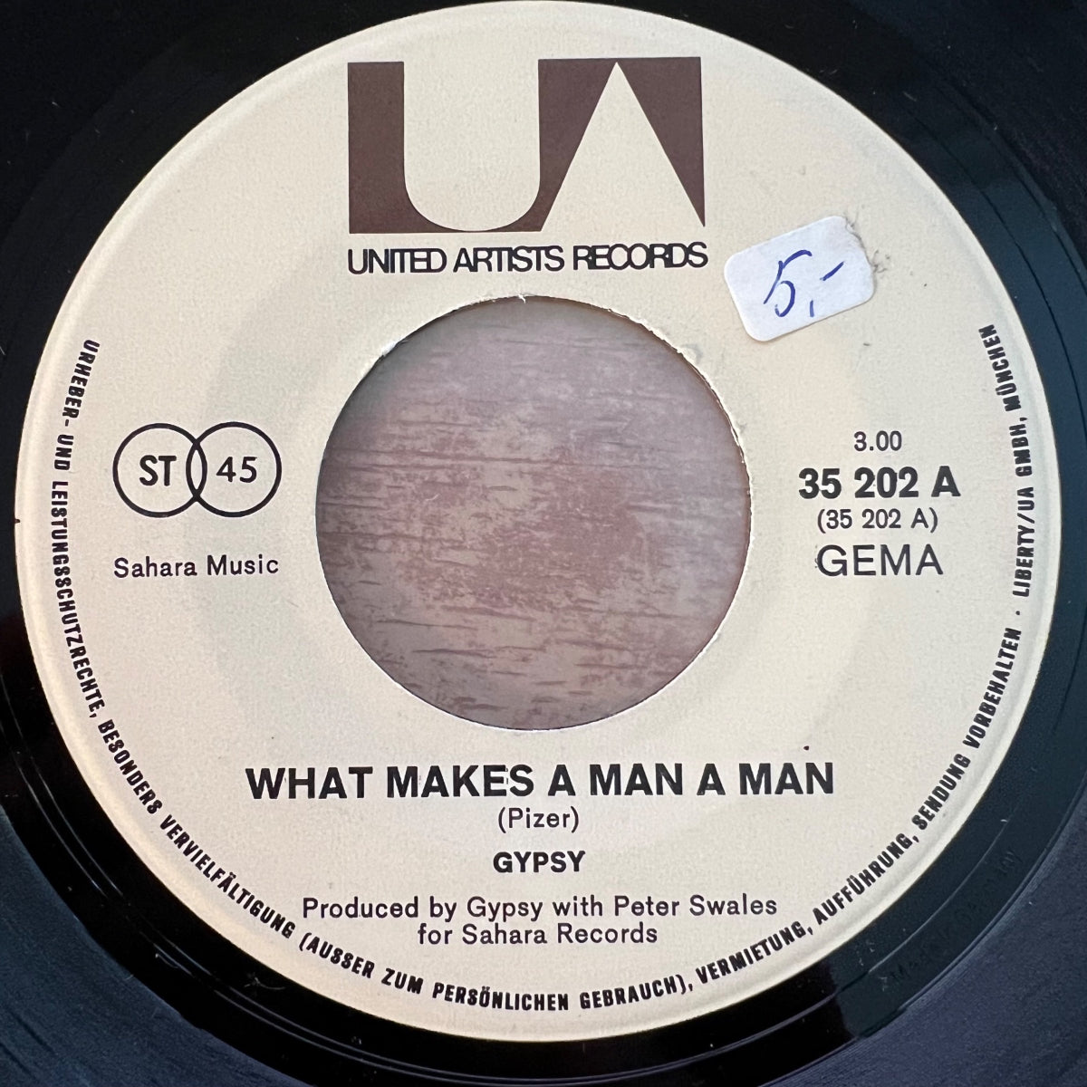 Gypsy - What Makes A Man A Man / 1. D-Press. 1971 - (VG+/VG+)