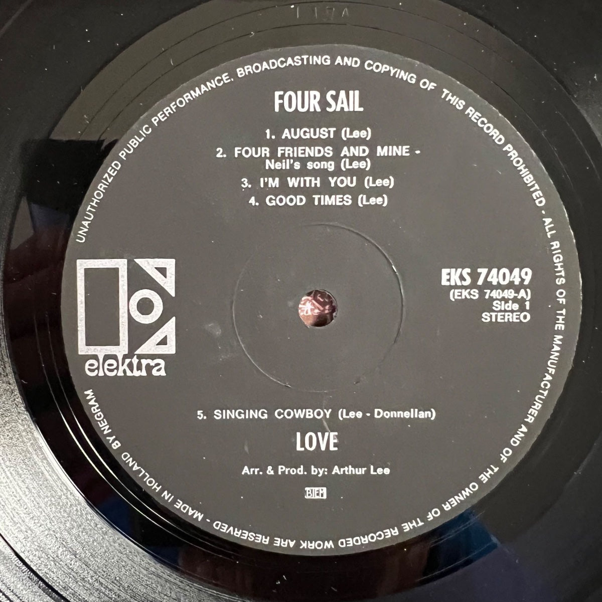 Love - Four Sail / 1. NL-Press. 1969 - (M-/M-)