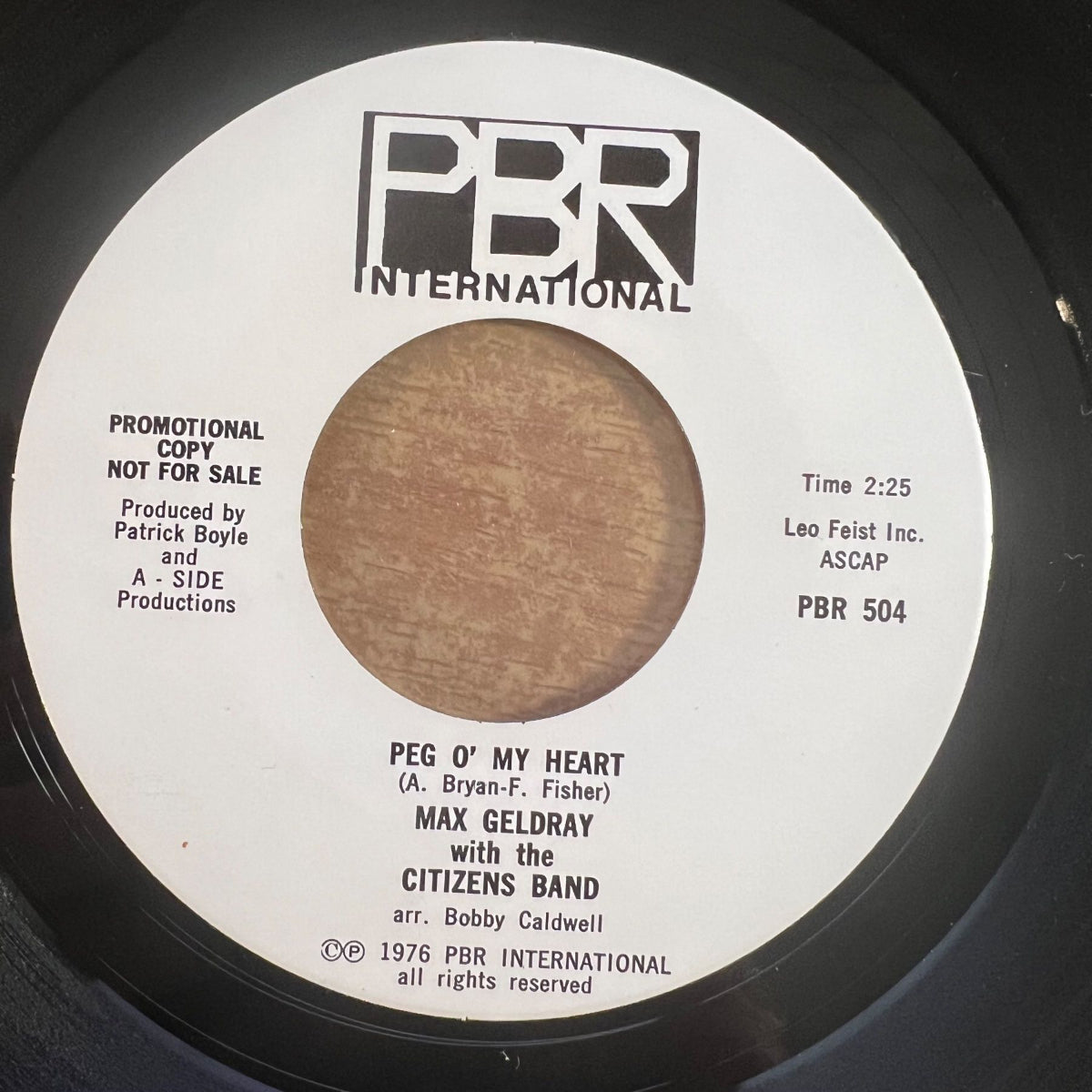 Max Geldray & Citizens Band - Peg O' My Heart / US-Promo 1976 - (M-/Neutral)