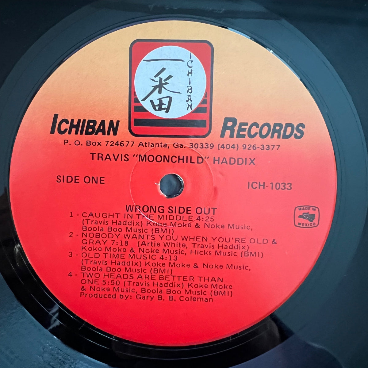 Travis "Moonchild" Haddix - Wrong Side Out / 1. Mexico 1988 - (M-/M-)