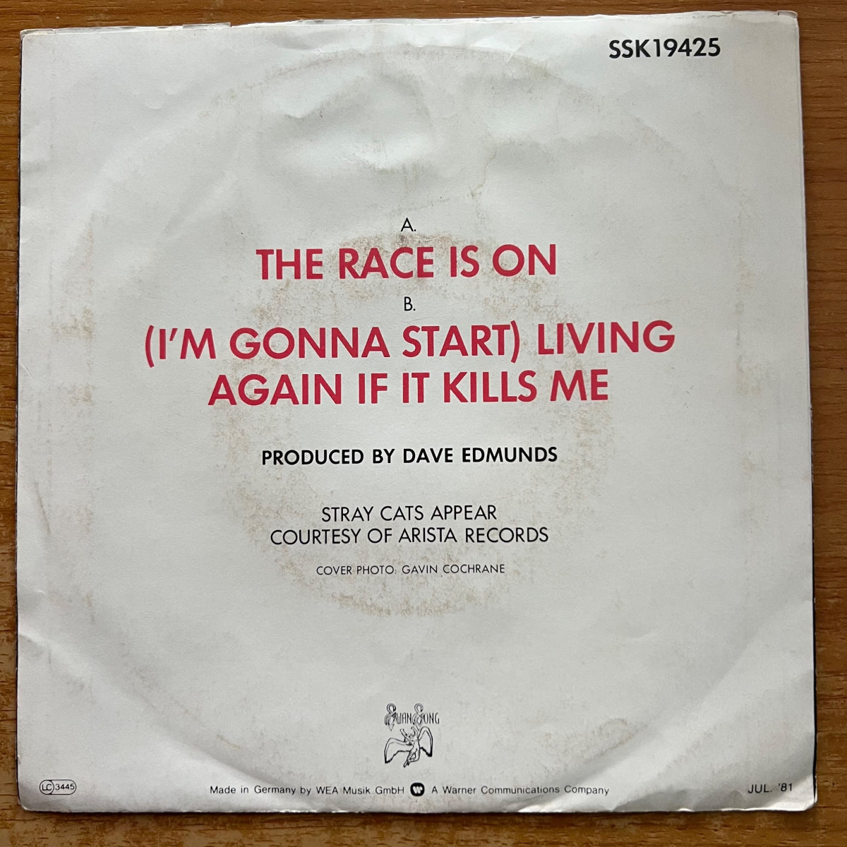 Dave Edmunds & Stray Cats - The Race Is On / 1. D-Press. 1981 - (VG++/VG+)
