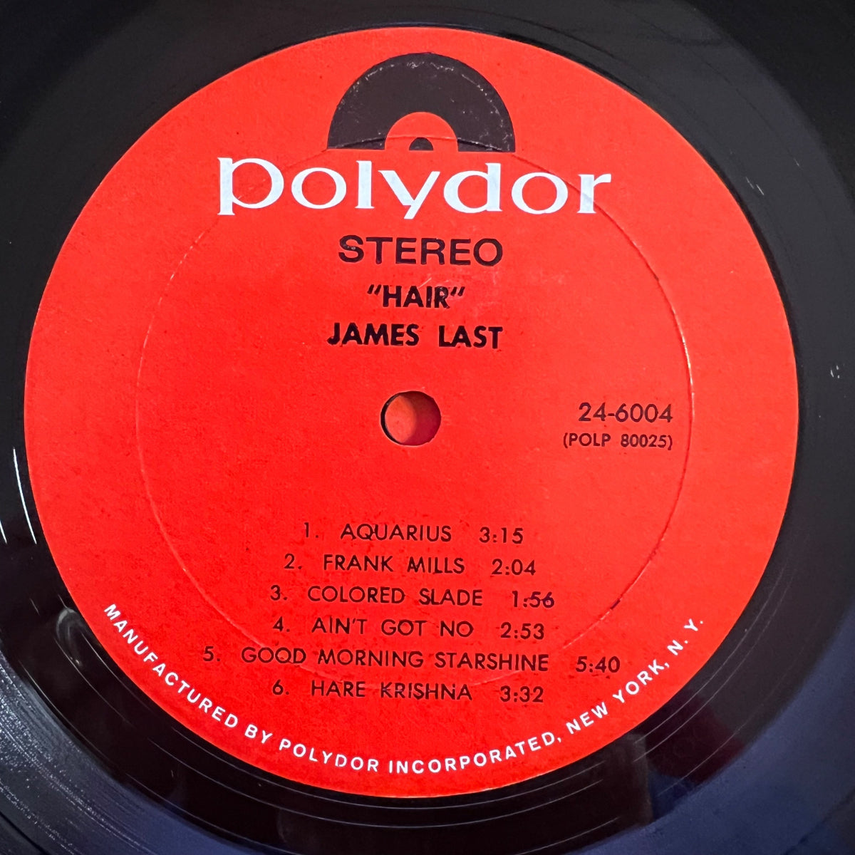 James Last - Hair / 1. US-Press. 1969 - (M-/VG++)