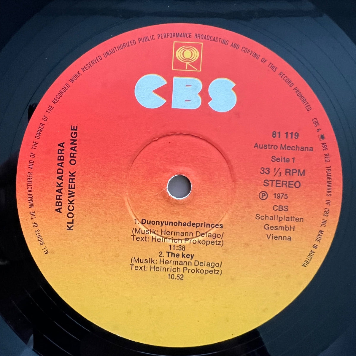 Klockwerk Orange - Abrakadabra / 1. Austria-Press. 1975 -(VG++/M-)