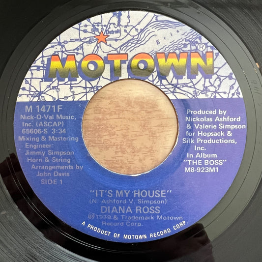 Diana Ross - It's My House / 1. US-Press. 1979 - (M-/Neutral)
