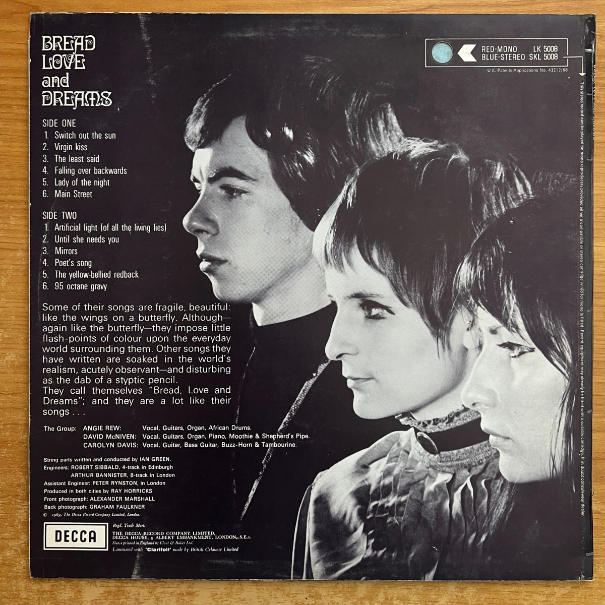 Bread Love And Dreams - Same / 1. UK-Press. 1969 - (M-/M-)