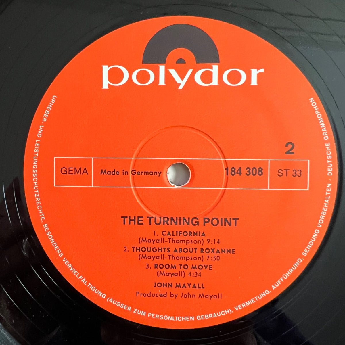 John Mayall - The Turning Point / 1. D-Press. 1969 - (M-/M-)