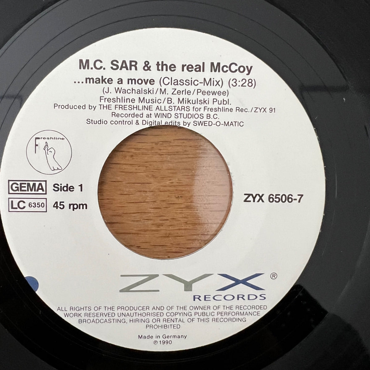 M.C. Sar & Real McCoy - Ake A Move! / 1. D-Press. 1991 - (M-/VG++)