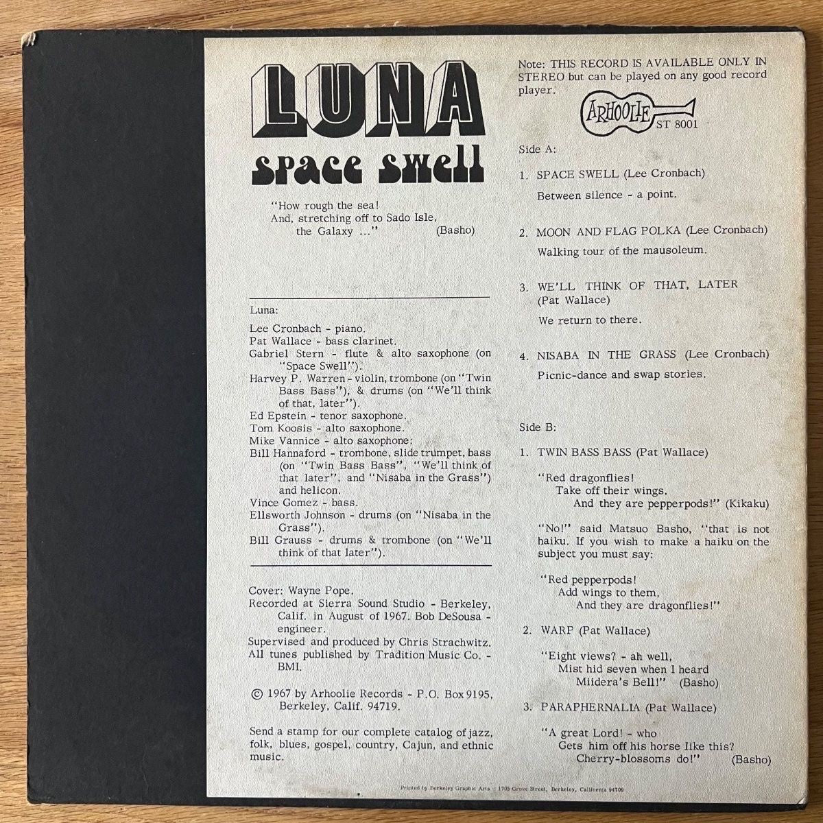 Luna - Space Swell / 1. US-Press. 1967 - (VG+/VG+)