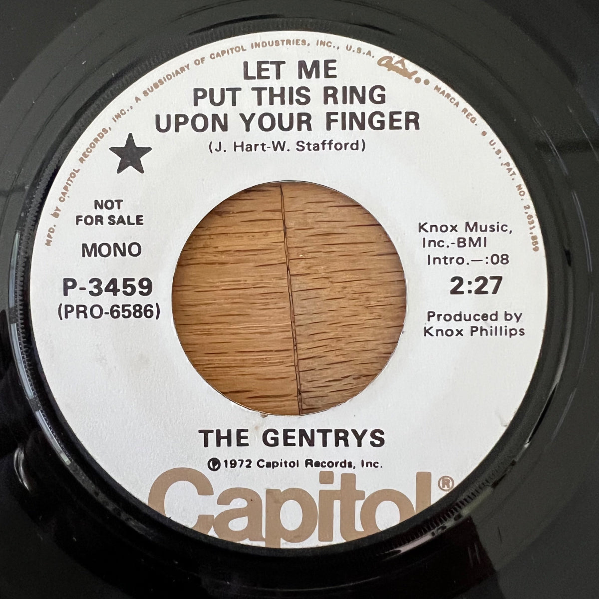 Gentrys - Let Me Put This Ring Upon Your Finger / US-Promo 1972 - (VG++/Neutral)