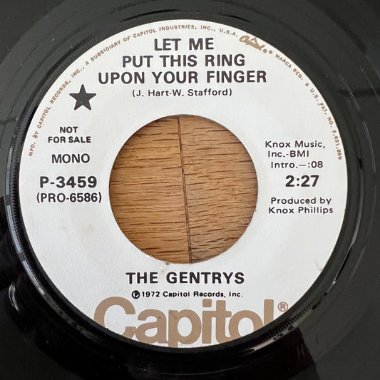 Gentrys - Let Me Put This Ring Upon Your Finger / US-Promo 1972 - (VG++/Neutral)