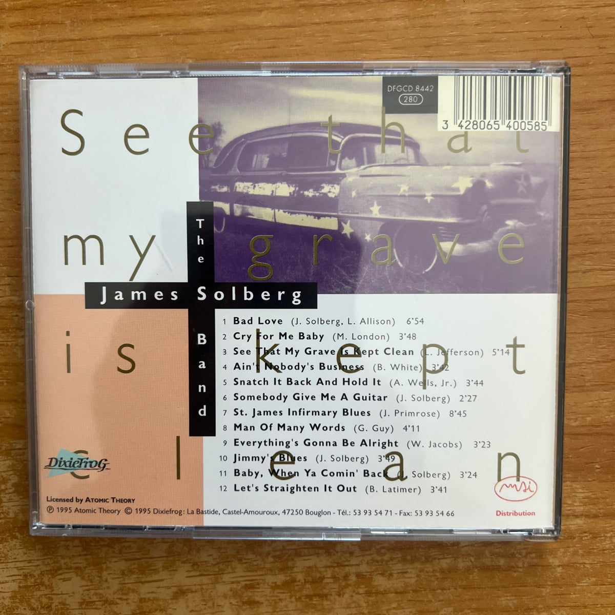 James Solberg Band - See That My Grave Is kept Clean / CD - 1. France-Press. 1995 - (M-/M-)