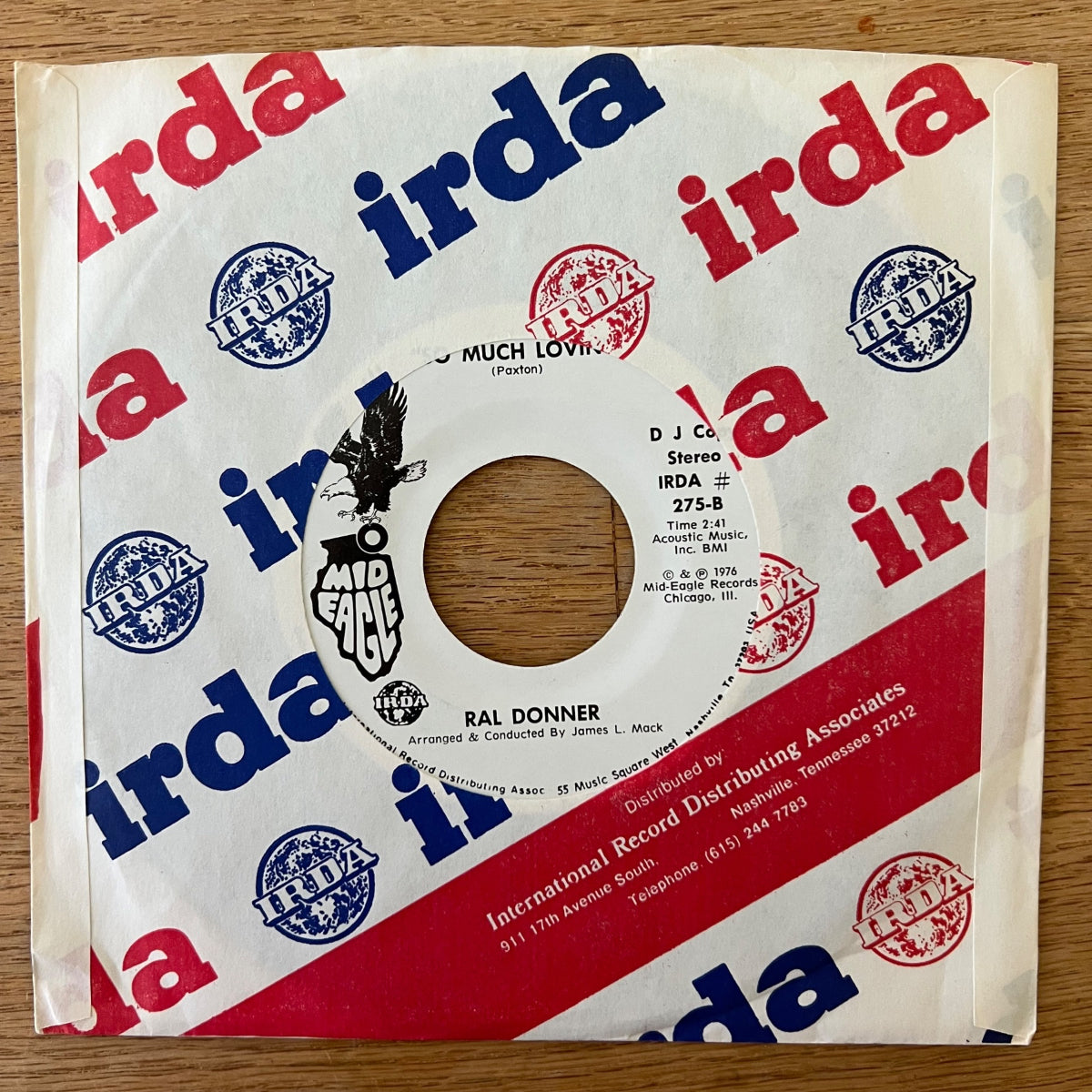 Ral Donner - The Wedding Song / US-Promo 1976 - (M-/VG++)