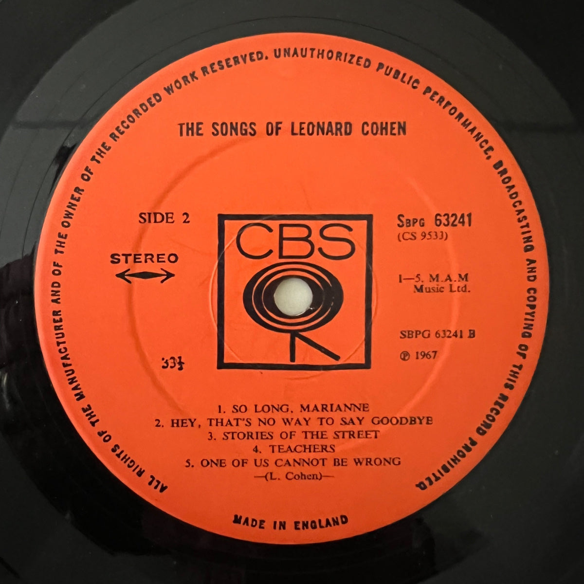 Leonard Cohen - Songs Of Leonard Cohen / 1. UK-Press. 1968 - (VG++/VG++)