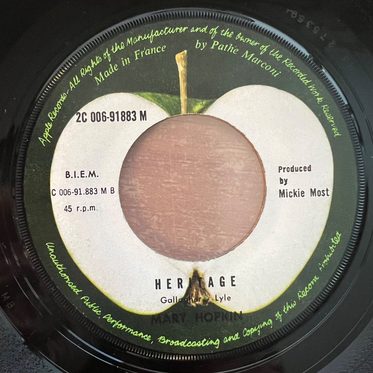 Mary Hopkin - Think About Your Children / 1. France-Press. 1970 - (VG+/VG+)