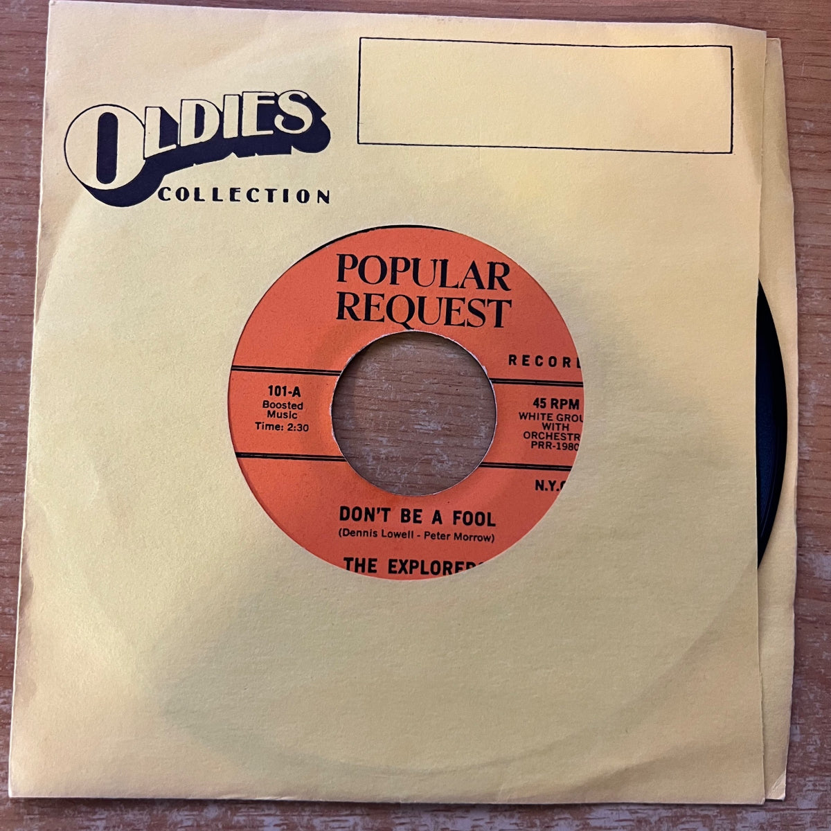 Explorers - Don't Be A Fool / US-Press. RE von 1963 - (M-/VG++)