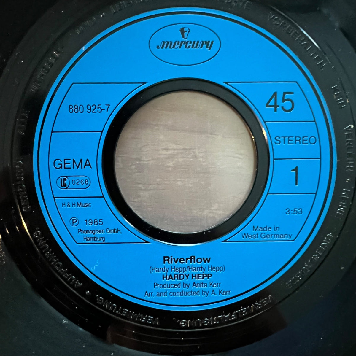Hardy Hepp (Krokodil) - Riverflow / 1. D-Press. 1985 - (VG+/VG+)