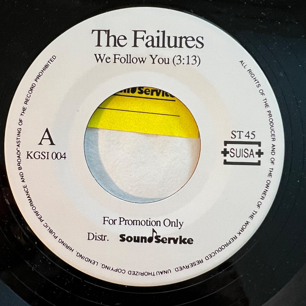 Failures - We Follow You / 7" EP - 1. Swiss-Press. 1992 - (M-/VG+)