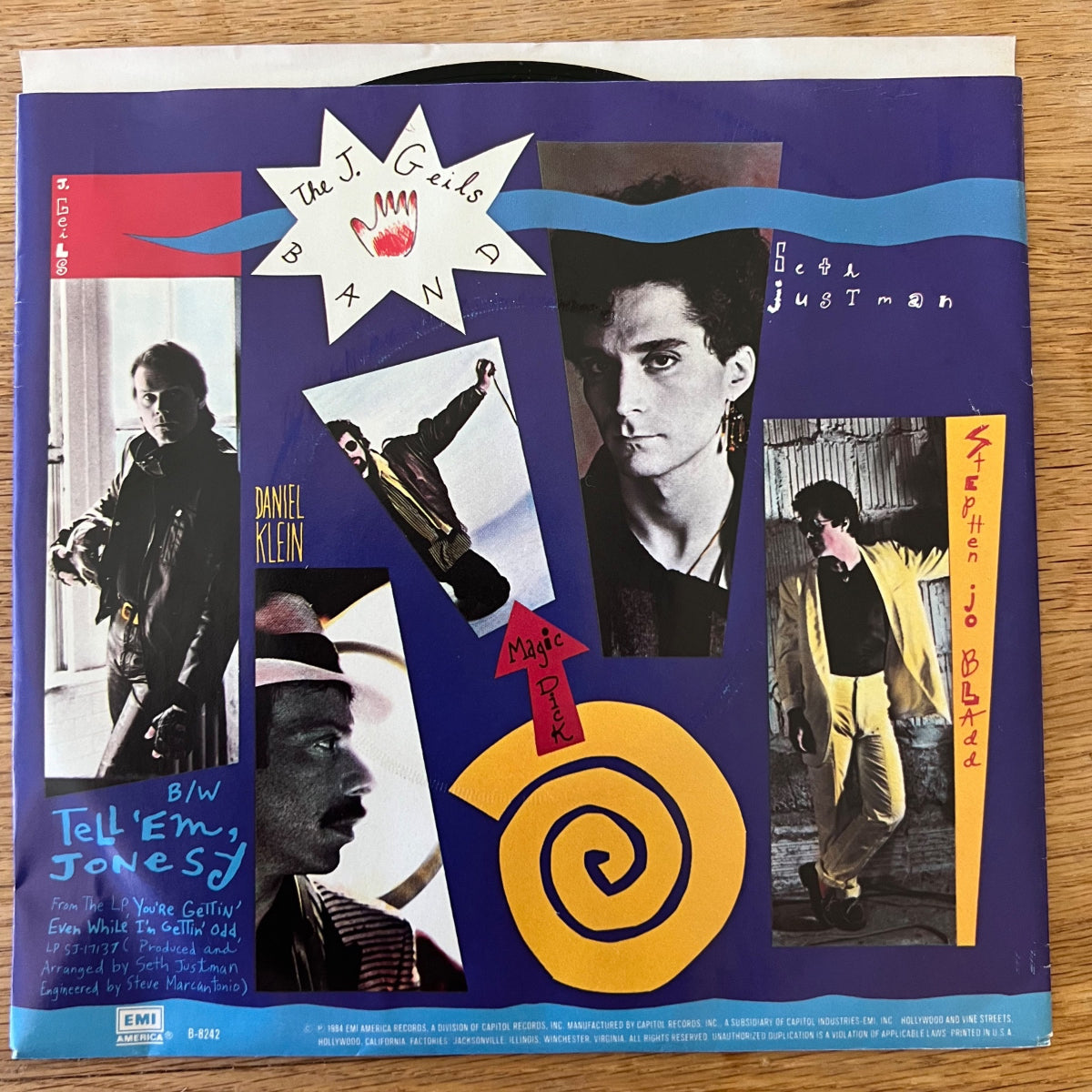 J. Geils Band - Concealed Weapons / 1. US-Press. 1984 - (M-/VG++)