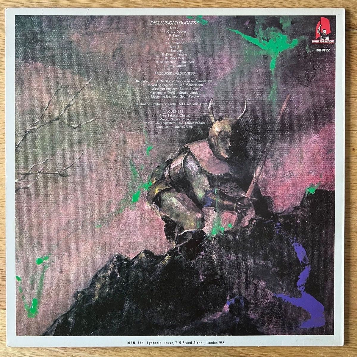 Loudness - Disillusion / 1. UK-Press. 1984 - (M-/M-)