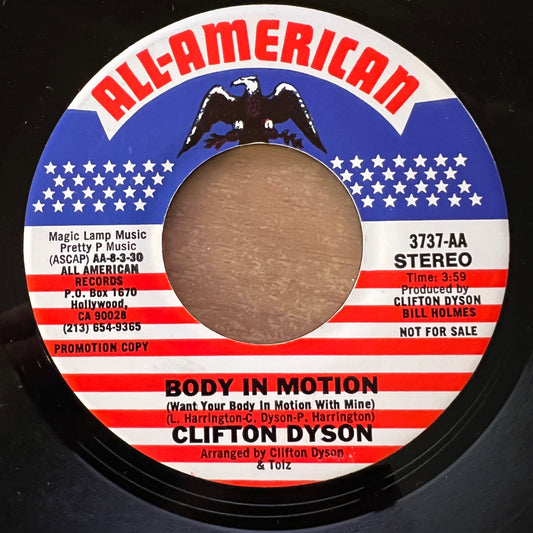 Clifton Dyson - Body In Motion / US-Promo 1979 - (M-/Neutral)