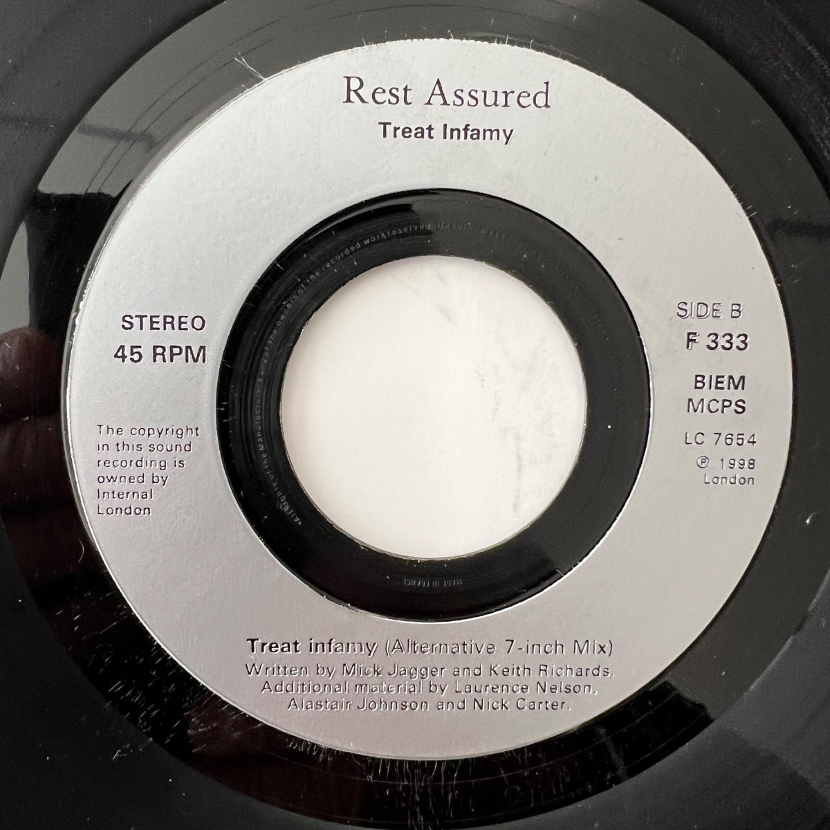 Rest Assured - Treat Infamy / UK-Press. 1998 - Juke Box Ed. - (VG++/Neutral)
