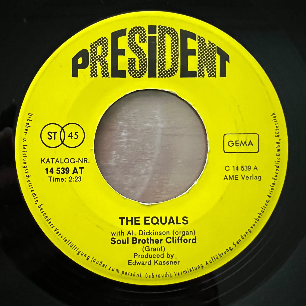 Equals - Soul Brother Clifford / 1. D-Press. 1970 - (VG+/VG)