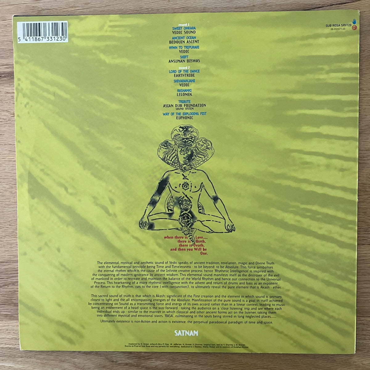 Vedic - Presents Rhythmic Intelligence / 2 LP - 1. Belgien-Press. 1997 - (M-/M-)