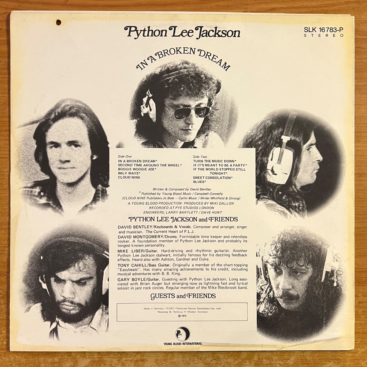 Python Lee Jackson - In A Broken Dream / 1. D-Press. 1973 - (M-/VG+)