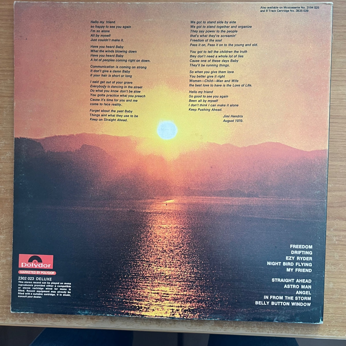 Jimi Hendrix - The Cry Of Love / 1. UK-Press. 1971 - (VG++/M-)