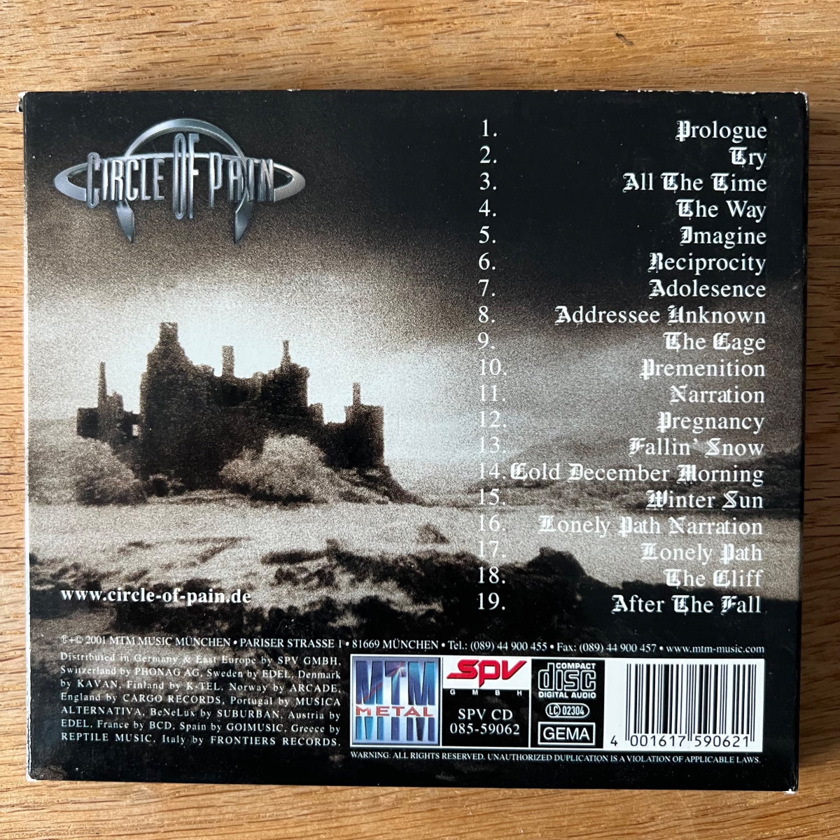 Circle Of Pain - Paradox Of Destitution / CD - 1. D-Press. 2001 - (M-/M-)