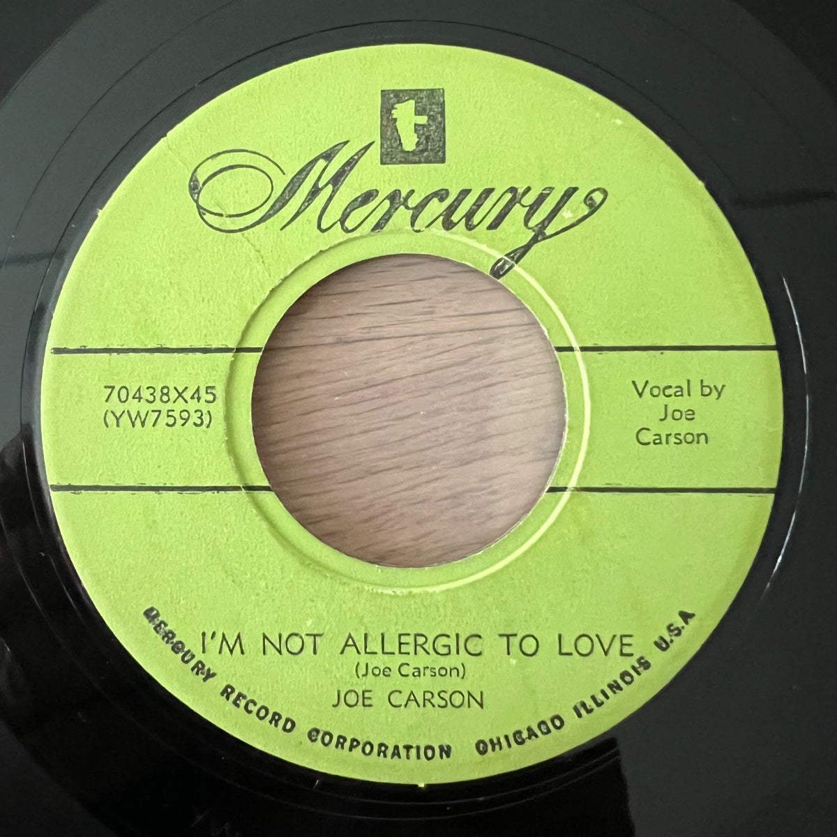 Joe Carson - I'm Not Allergic To Love / 1. US-Press. 1954 - (VG+/Neutral)