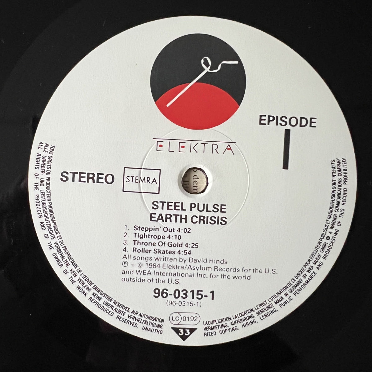 Steel Pulse - Earth Crisis / 1. EU-Press. 1984 - (M-/M-)