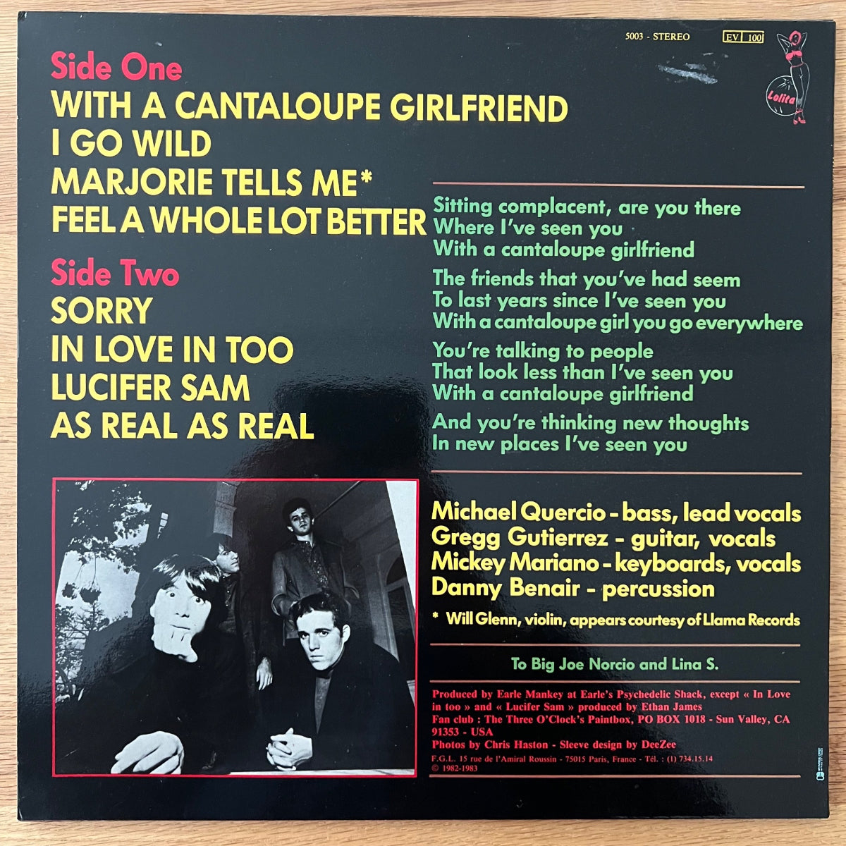 Three O'Clock - Baroque Hoedown / 1. France-Press. 1983 - (M-/M-)